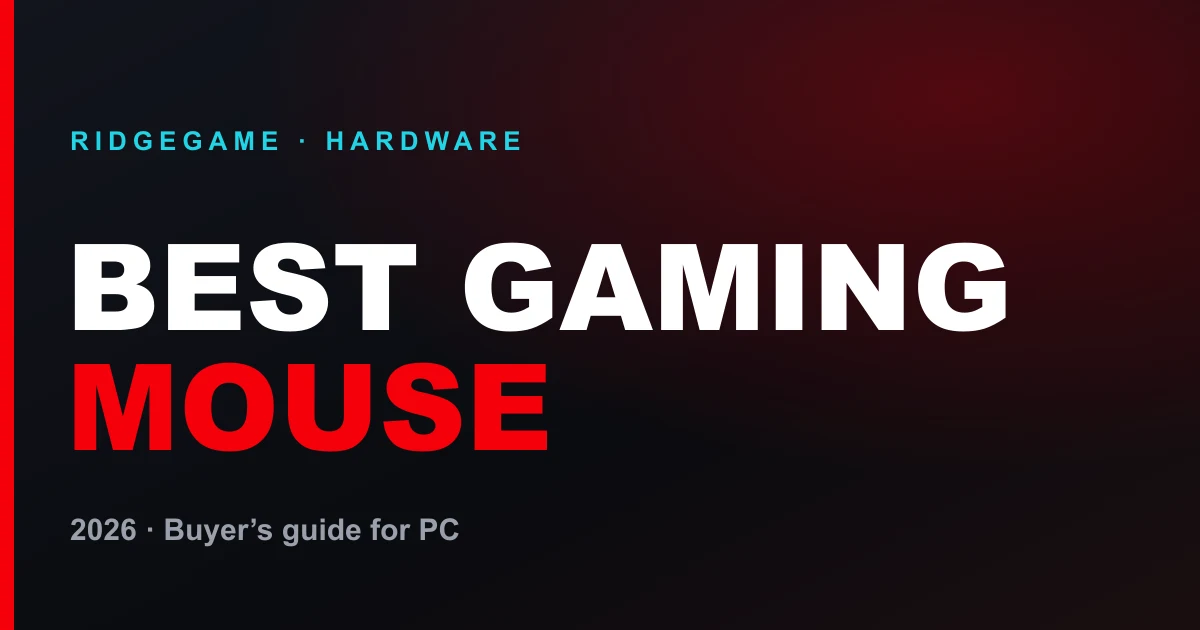 Best gaming mouse 2026 — RidgeGame hardware buyer's guide