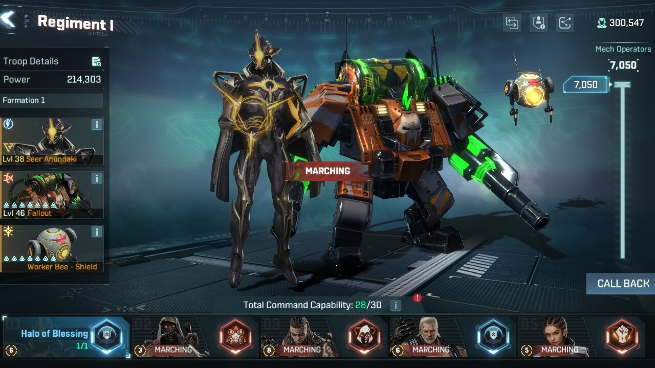 Project Entropy sci-fi strategy combat with mechs and fleets clashing on a planetary surface